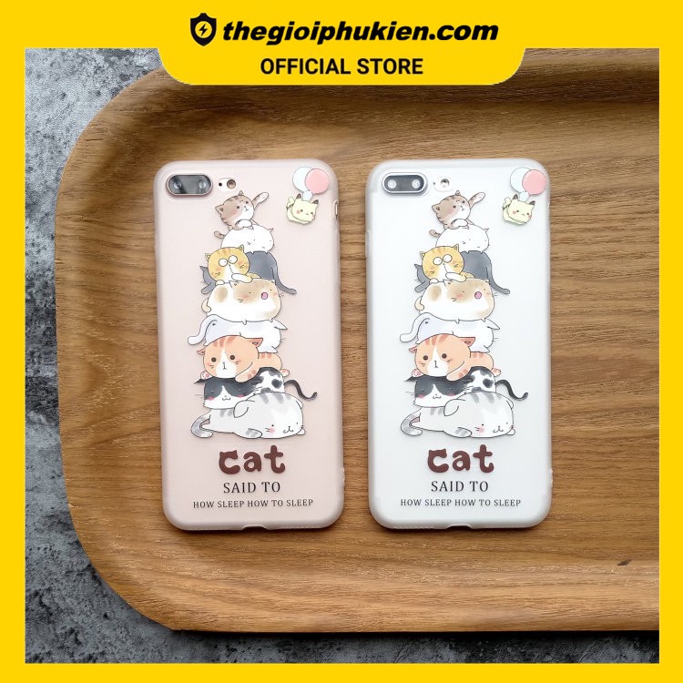 Ốp lưng MÈO xinh xắn dành cho iPhone đủ mã từ iphone 6 đến XS max - a40e