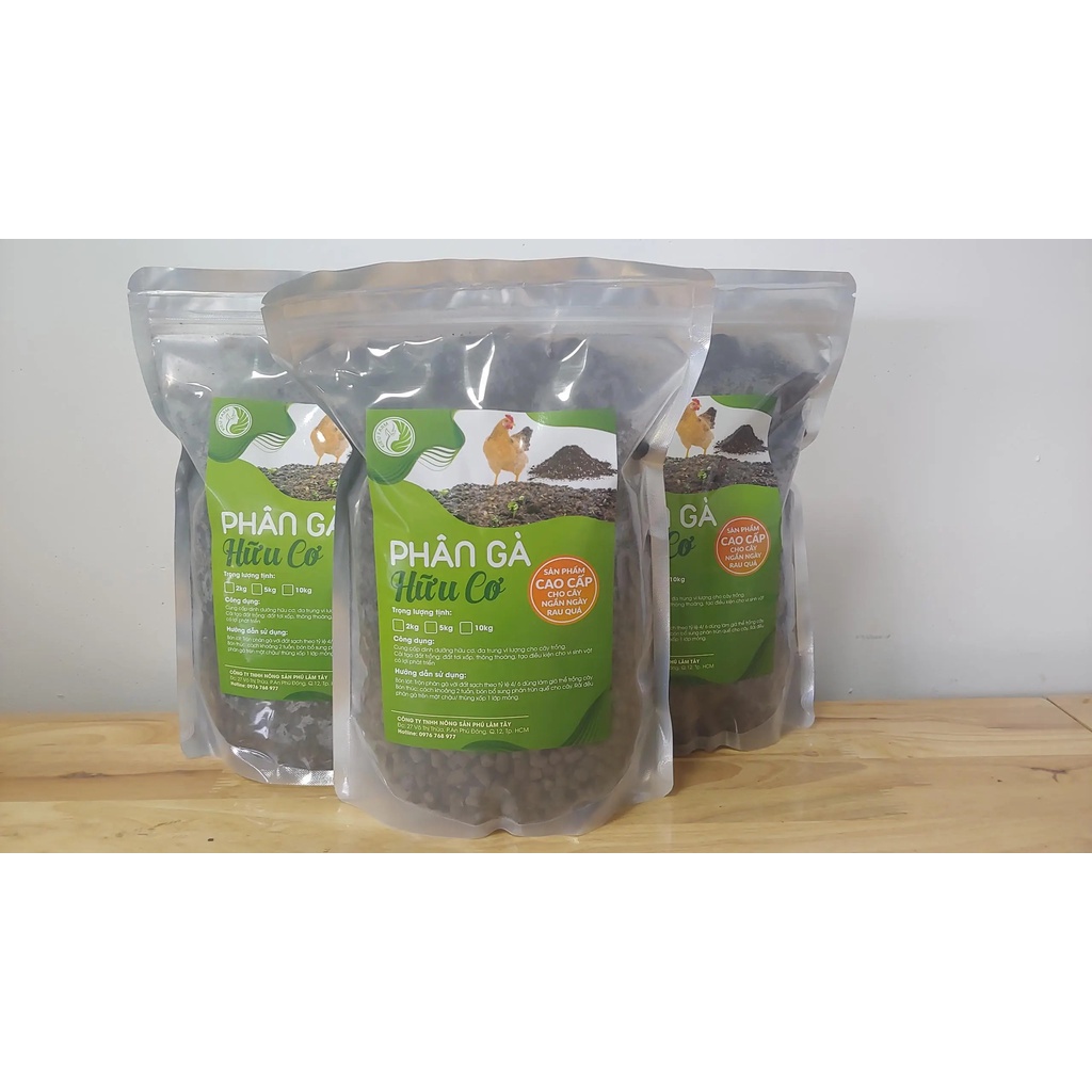 Phân gà hữu cơ nhập khẩu nén viên - 1kg_Kieufarm