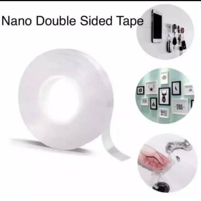 Băng Keo Nano 2mtr 2mm Cách Nhiệt / Màu Trong Suốt Có Thể Giặt Và Tái Sử Dụng