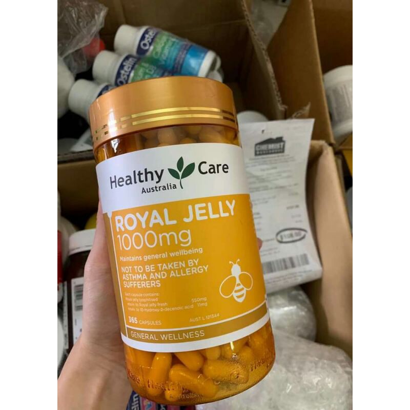 Sữa Ong Chúa Healthy Care Royal Jelly 365 Viên Úc