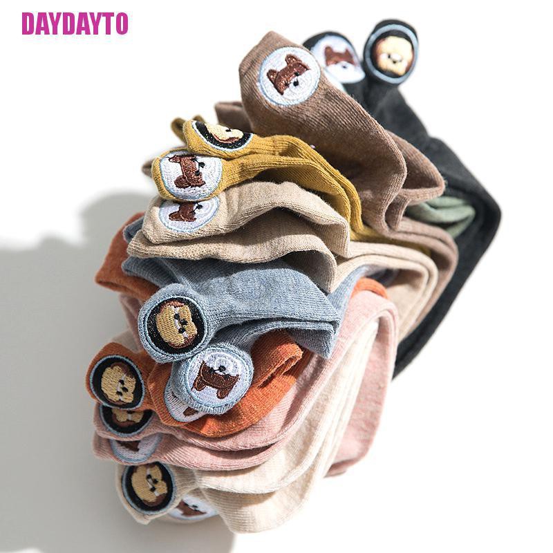 Vớ Cotton Cổ Thấp Họa Tiết Động Vật Dễ Thương Vui Nhộn Cho Nam Và Nữ