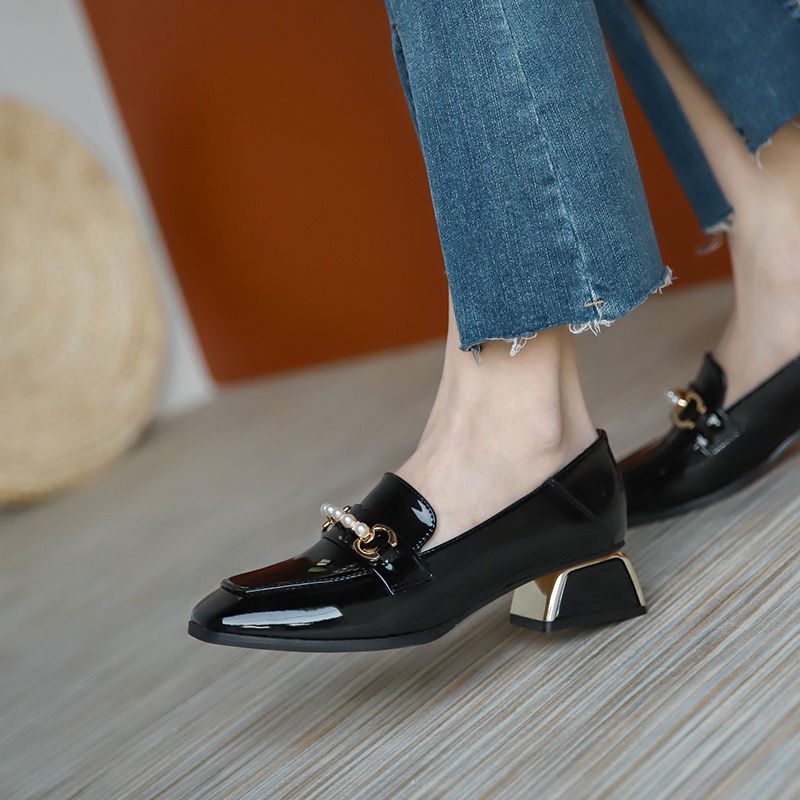Giày Lười Đế Dày Mềm Mại Phong Cách Anh Quốc Thời Trang Cho Nữ