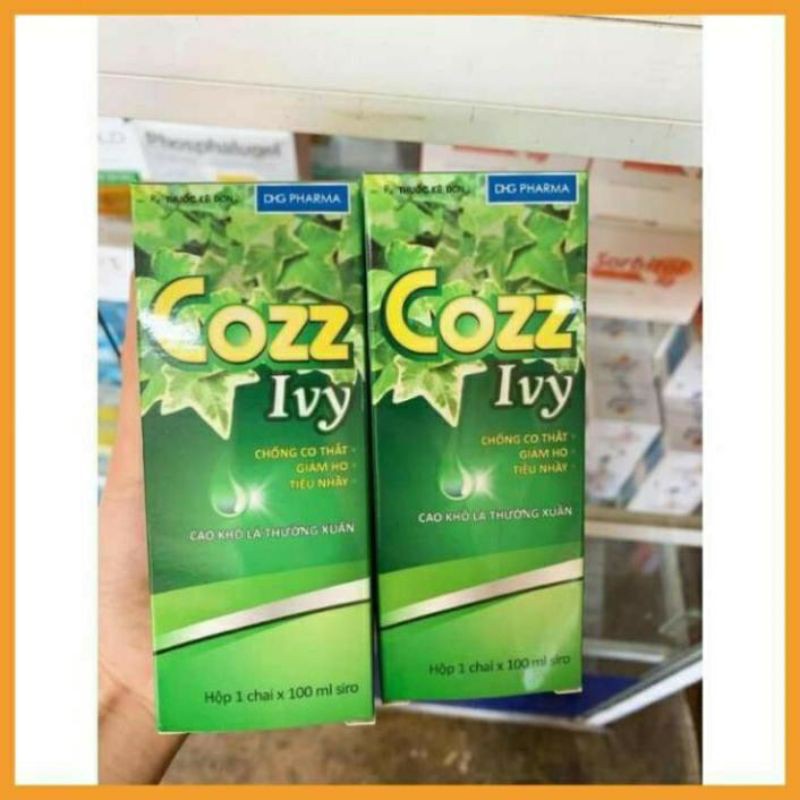 Siro ho Cozz Ivy DHG chai 100ml ⚡ CAM KẾT CHÍNH HÃNG ⚡ Siro uống giảm ho tiêu đờm an toàn và hiệu quả