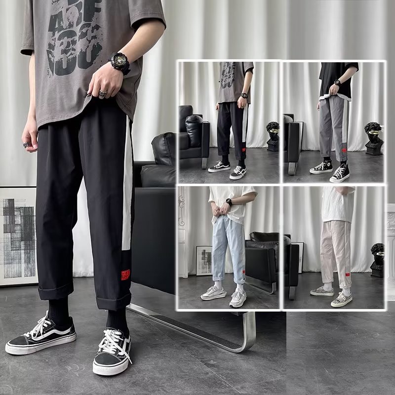Quần Thể Thao Ống Rộng Thời Trang Xu Hướng Hàn Quốc Cho Nam