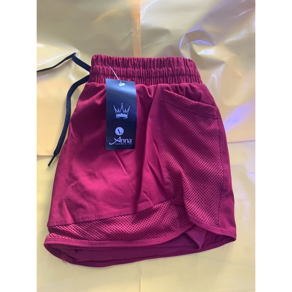Quần Tập Gym- Yoga_Earobic hai lớp co dãn có túi