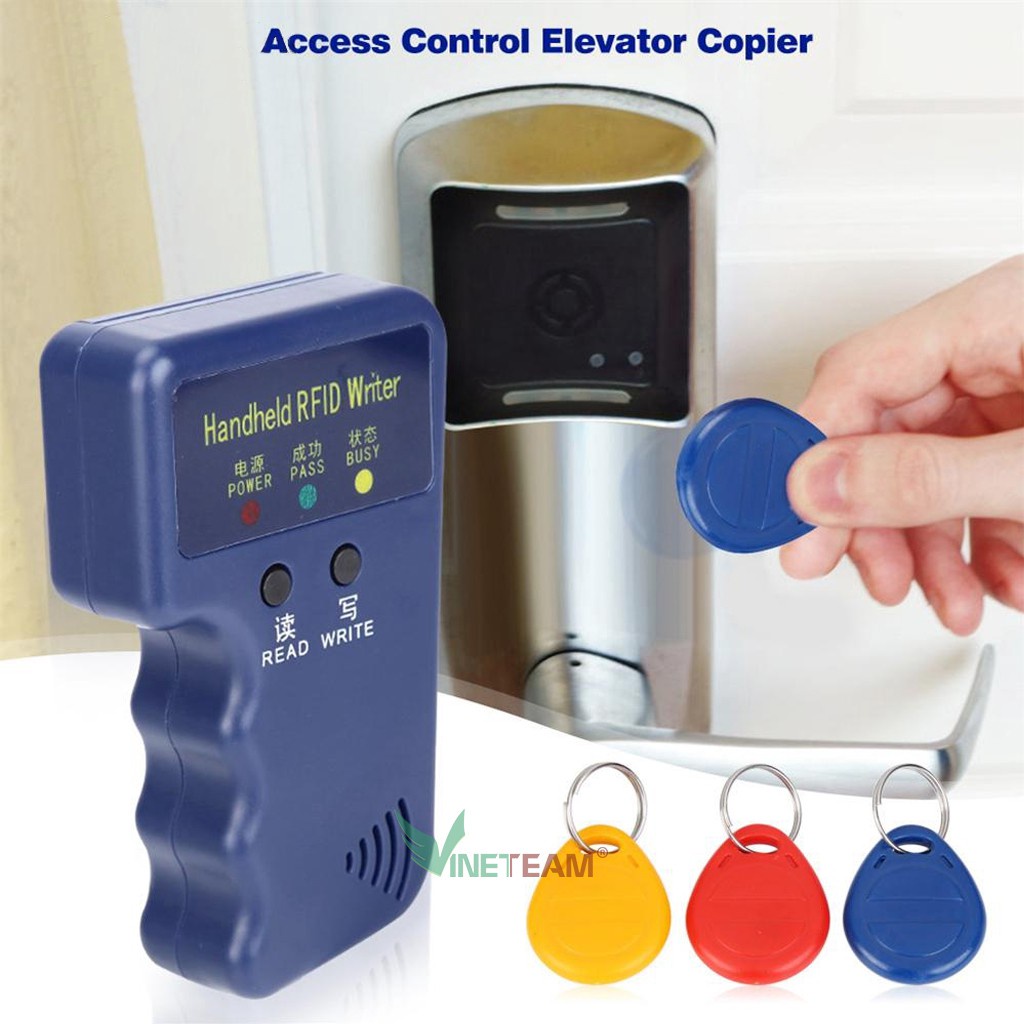 Máy GHI / Đọc/ quét Thẻ Từ ID 125Khz kiểm soát truy cập tặng 3 thẻ móc khoá -dc4584 +dc4730