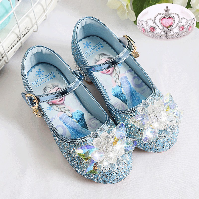 Giày Cao Gót Công Chúa Elsa Phim Frozen Mùa Xuân 2020 Cho Bé Gái