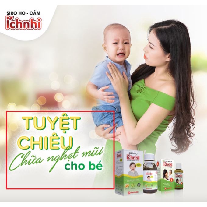 SIRO ho cảm ÍCH NHI dạng gói  _ SẢN PHẨM HỮU HIỆU CHO BÉ BỊ HO-CẢM CÚM-HẮT HƠI-SỔ MŨI