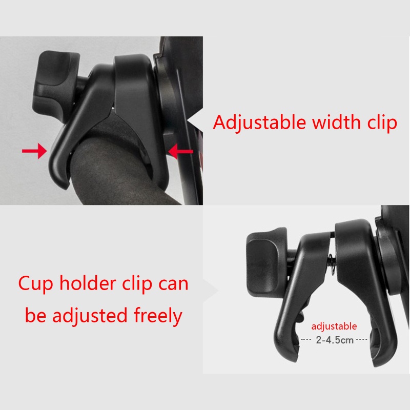 Giá Đỡ Bình Nước Bằng ABS Gắn Xe Đẩy Em Bé Tiện Dụng