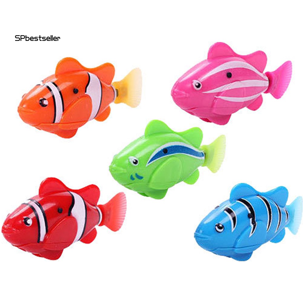 Cá Robot Đồ Chơi Chạy Pin Thiết Kế Vui Nhộn Cho Bé