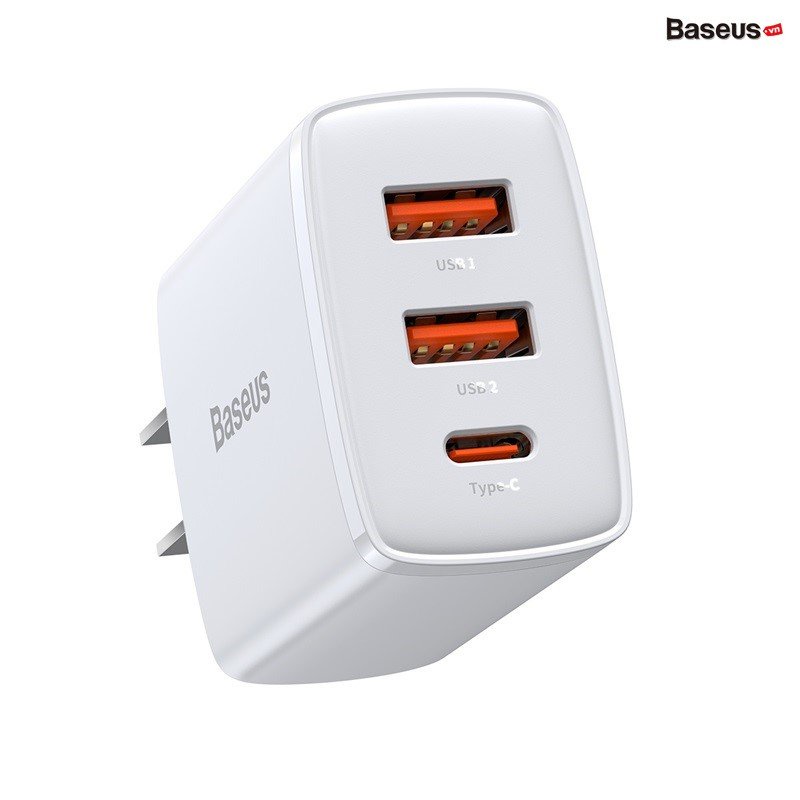 Củ sạc nhanh Baseus 30W PD USB Type C cho iPhone 12 Pro Max 11 Mini 8 Plus