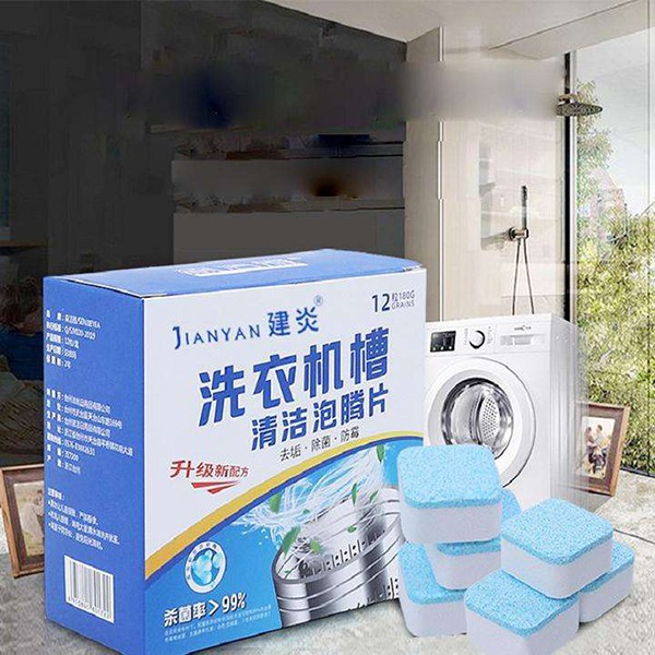 Viên tẩy lồng máy giặt cực sạch 12 viên