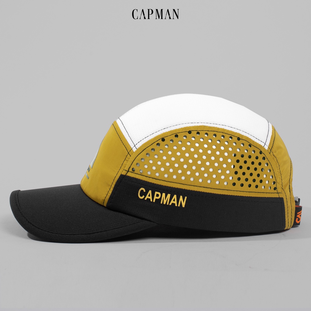 Mũ lưỡi trai chính hãng CAPMAN phom dáng thể thao CM56 vải dù phối lưới