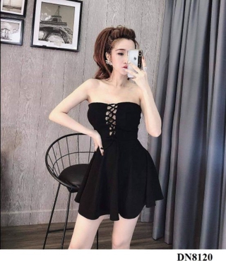 Đầm xòe cúp ngực đan dây sexy