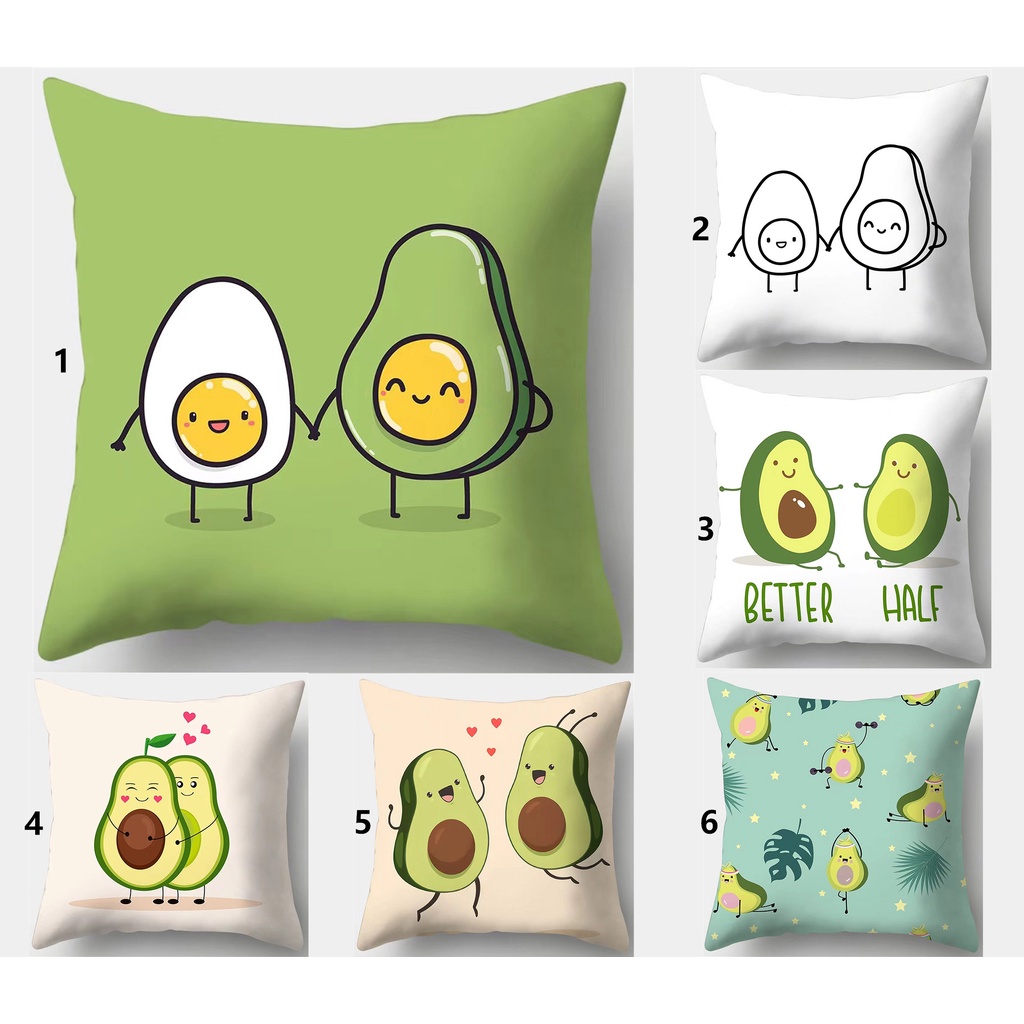 Vỏ GốI HìNh Quả Bơ Dễ Thương 70 X 70,60 X 60,50 X 50,45 X 45,40 X 40