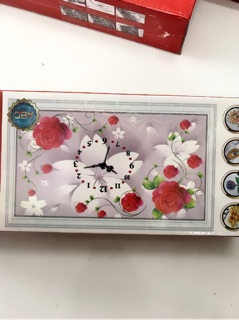 Tranh đính đá đồng hồ 80x53cm