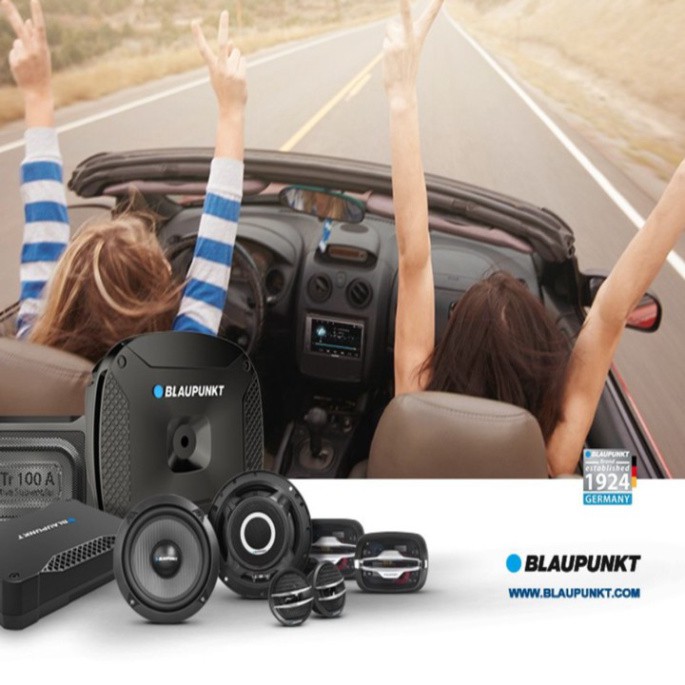 Sản phẩm Loa siêu trầm đặt gầm ghế xe ô tô Blaupunkt XLF180A tăng cường âm bass siêu trầm công suất 450W- Bảo hành 12 th