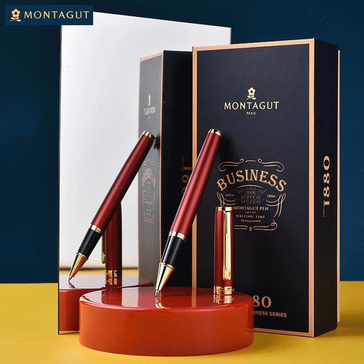Bút ký Montagut cao cấp, BÚT KÝ KHẮC TÊN MIỄN PHÍ THEO YÊU CẦU KHẮC LOGO - FULL BOX Bút ký tên khắc tên quà tặng cao cấp cho doanh nhân