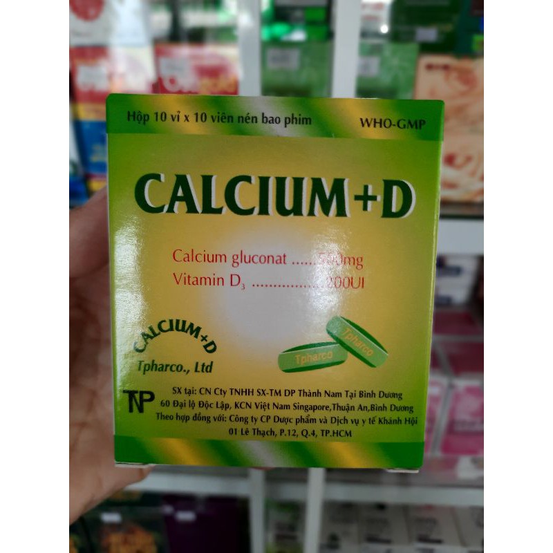Viên Uống CALCIUM- D  ⚡ CAM KẾT CHÍNH HÃNG ⚡ Bổ sung Calci và vitamin D3
