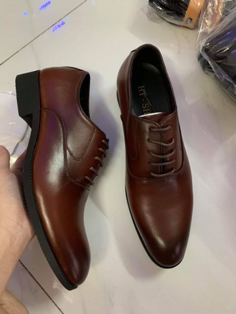 Giày Tây Nam Công Sở Buộc Dây [Bảo Hành 2 Năm]da bò 100%, Đế Cao Su Mềm Chắc Chắn, sx Tại Xưởng Giày Nguyễn Được | BigBuy360 - bigbuy360.vn