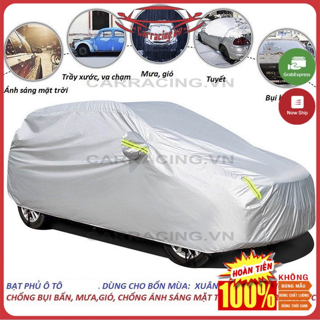 Bạt Phủ Xe Ô Tô CARRACING TAH03 Bạt Phủ Ô Tô Chống Nắng 3 Lớp 🌦️Nắng mưa bụi bẩn🌦️ 4 chỗ , 5 chỗ , 7 chỗ , bán tải | BigBuy360 - bigbuy360.vn