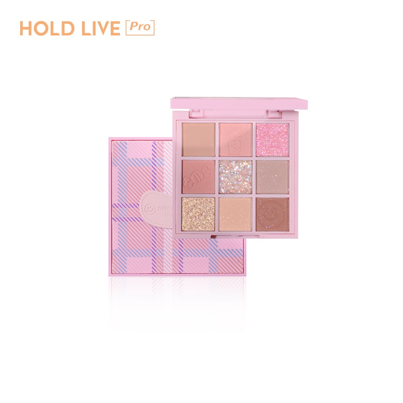 Bảng phấn mắt HOLD LIVE 9 màu tông kim tuyến lung linh