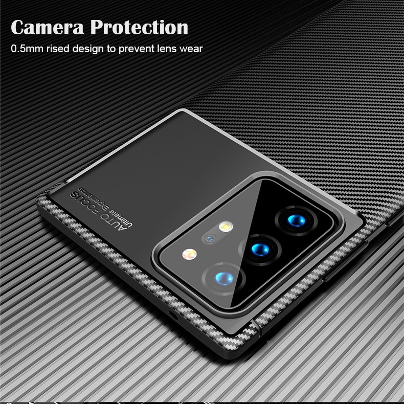 Ốp Điện Thoại Silicon Sợi Carbon Chống Sốc Cho Samsung Galaxy Note 20 Ultra Note 10 Plus Note 20 Note 10