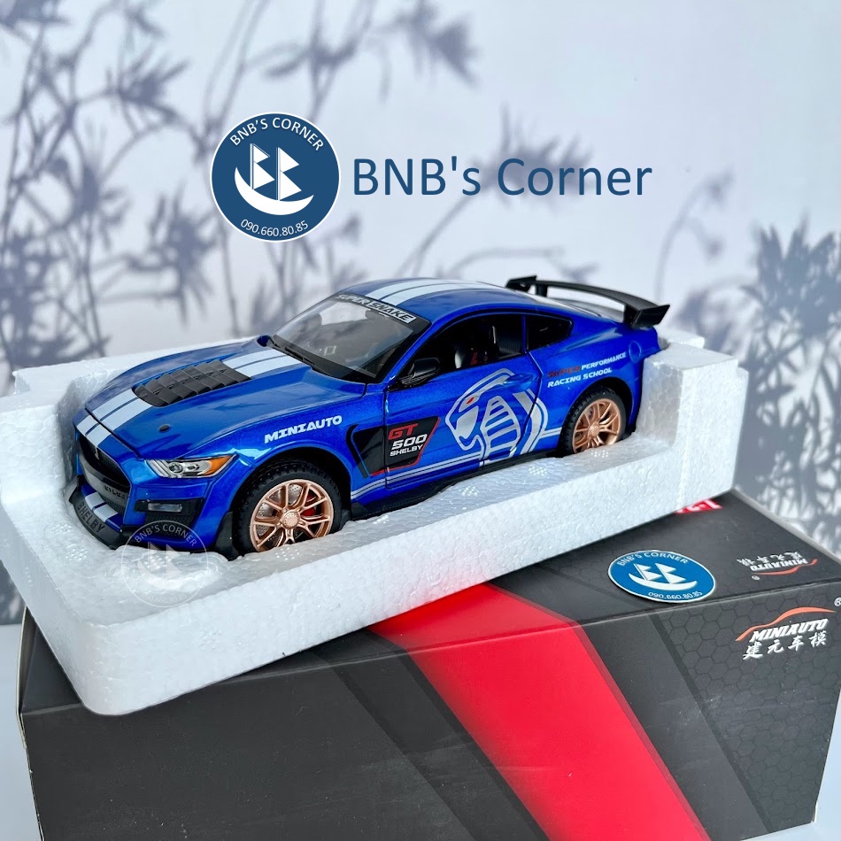 Mô hình xe 1:24 Ford Mustang Shelby GT500 hãng MiniAuto