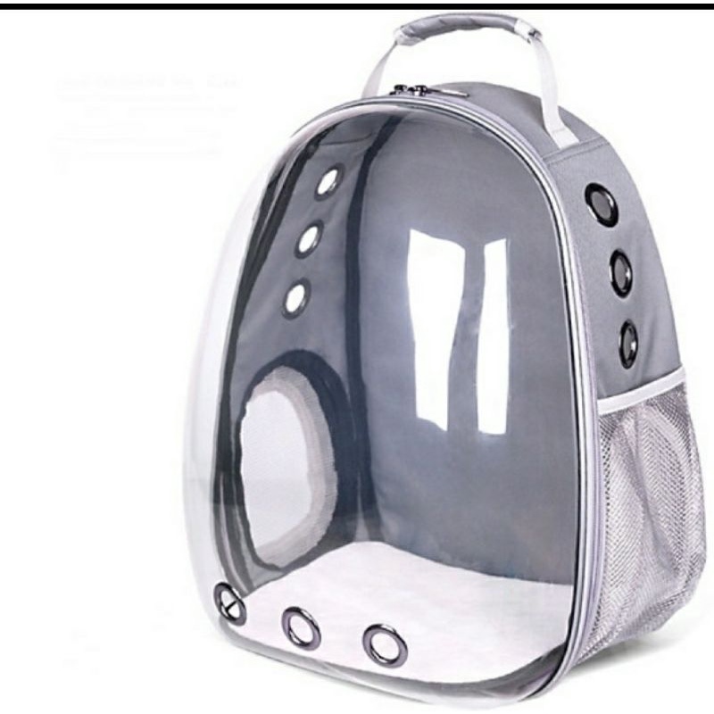 Balo phi hành gia trong suốt cho mèo tặng thảm