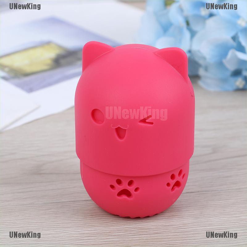 (hàng Mới Về) Hộp Đựng Mút Trang Điểm Bằng Silicon Mềm Hình Quả Trứng Tiện Dụng Giá Đỡ | BigBuy360 - bigbuy360.vn