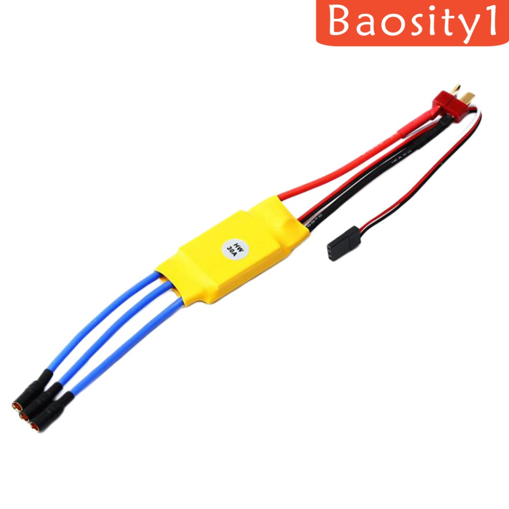 Bộ Điều Tốc Trái Chuối 30A ESC Với Giắc Cắm Chữ T Và Đầu Nối 3.5mm Cho Máy Bay Điều Khiển Từ Xa