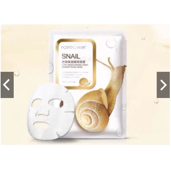 [RẺ VÔ ĐỊCH]Miếng Mặt Nạ Ốc Sên -Da Sáng Đẹp,Khoẻ Mạnh Snail Rorec