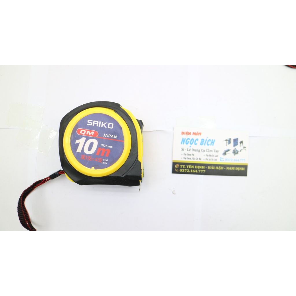Thước mét cao su chống va đập SAIKO 5m - 7,5 - 10m [LOẠI XỊN]
