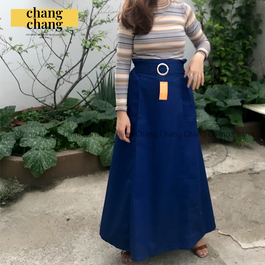 Váy Chống Nắng Thời Trang, Quây Chống Nắng Lưng Thun Cài Cúc Sau