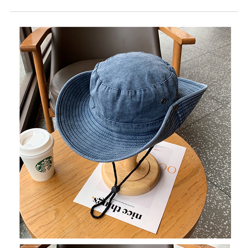 Nón Tai Bèo Che Nắng Vành Rộng Kiểu Cao Bồi Nhật Bản Harajuku Cho Nam Và Nữ