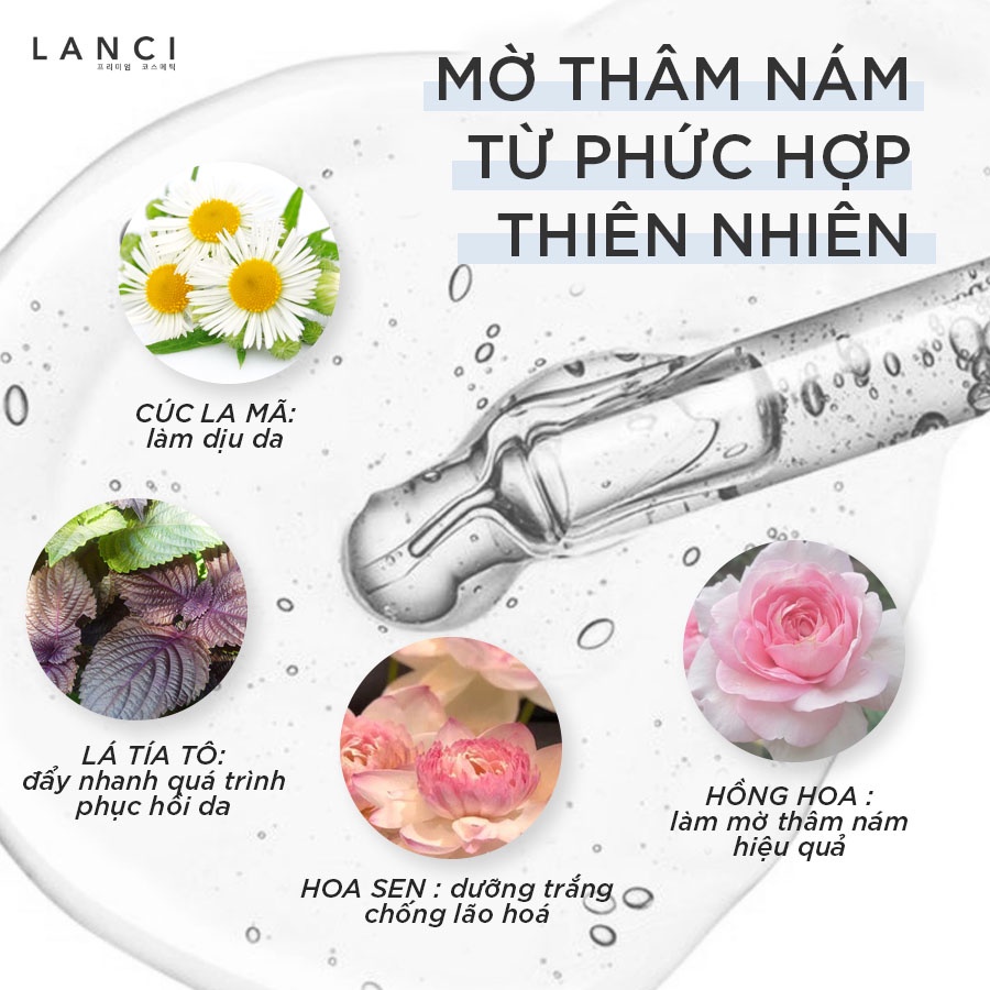 Set Siêu Serum LANCI mini Phục Hồi, Tái Tạo, Chống Lão Hóa, Làm Trắng Sáng Da Miracle AmpouleI (5mlx3)