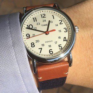 Đồng hố Unisex Timex Weekender 38mm Dây da