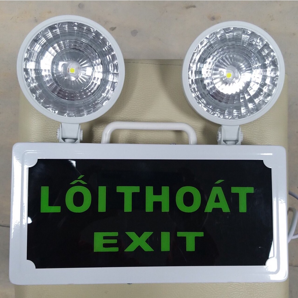 Đèn exit mắt ếch sự cố kèm thoát hiểm exit Lilang XF-ZFZD-E3WB