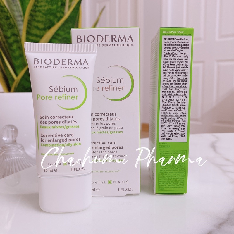 [BIODERMA] Kem Làm Se Khít Lỗ Chân Lông Và Giảm Dầu Cho Da Nhờn Bioderma Sebium Pore Refiner 30ml