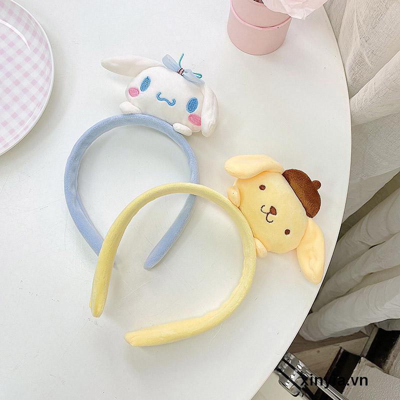 🌺Băng Đô Cài Tóc Hoạt Hình Cinnamoroll Cún Melody Nhồi Bông Ba Chiều Phụ Kiện Chụp Ảnh Rửa Mặt