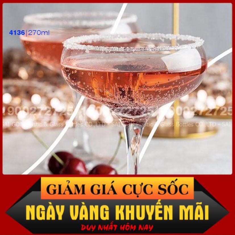 [HÀNG CAO CẤP] Ly thủy tinh Pasabahce Capri Bistro Coupe Glass 270ml | Nhập khẩu Thổ nhĩ kỳ