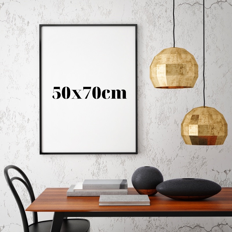 Tranh canvas in theo yêu cầu kích thước 50 70 cm tặng kèm đinh treo tranh, tuỳ chọn màu khung