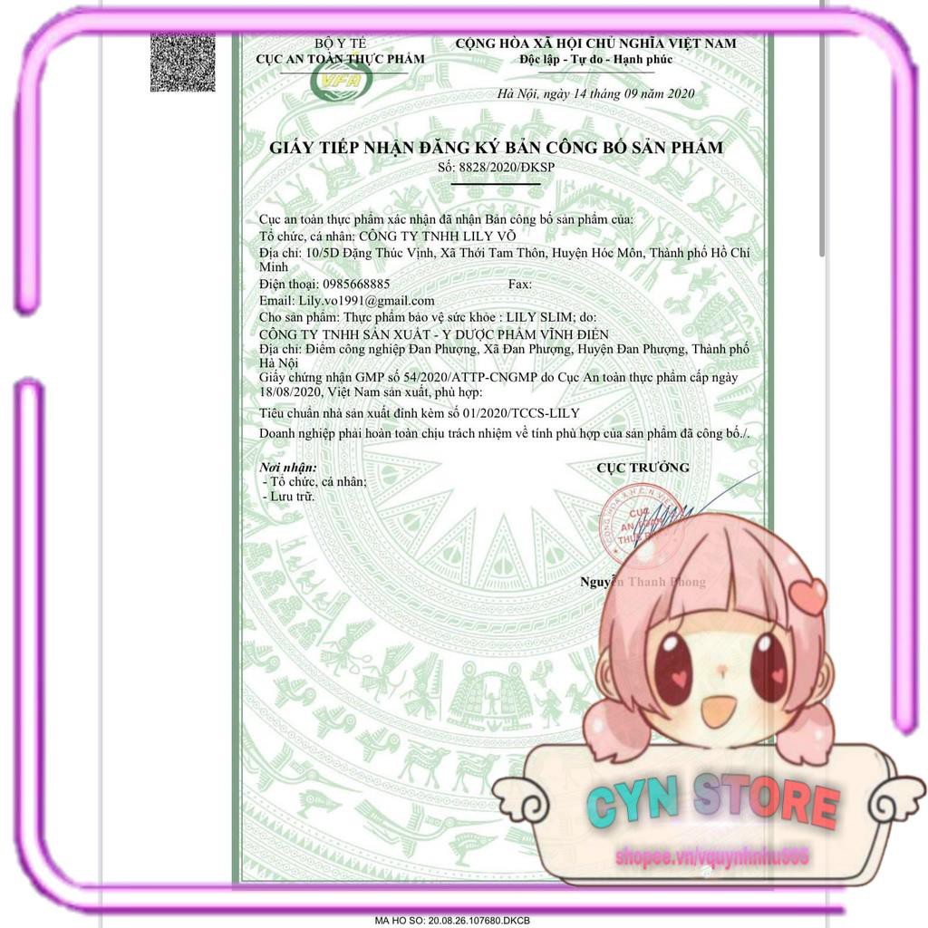 Lily Slim Giảm Cân  Liệu Trình 10 Ngày Hỗ Trợ Giảm Cân Nhanh,Không Tác Dụng Phụ | BigBuy360 - bigbuy360.vn