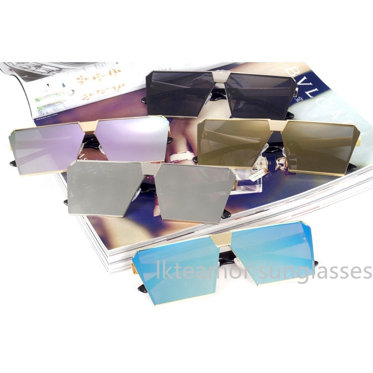 Kính mát thời trang khung vuông cỡ lớn cho nữ