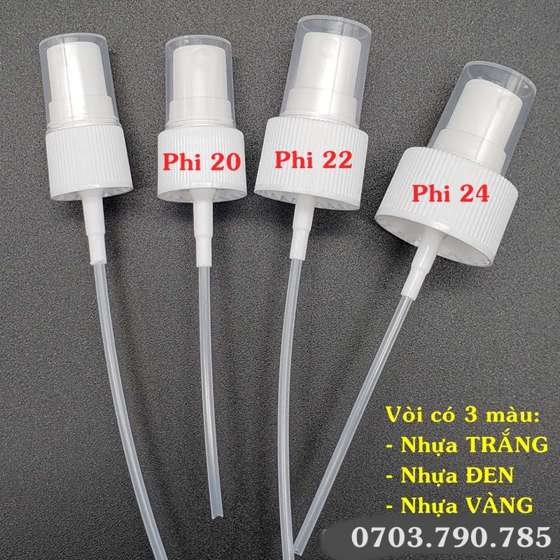 Đầu vòi xịt phun sương - Phi 20 / 22 / 24