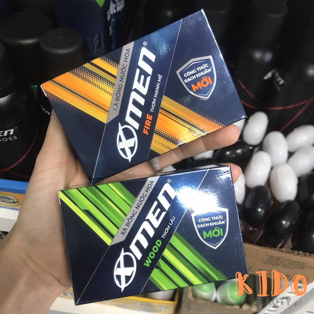 Xà Bông Nước Hoa Nam Xmen Wood Sport / Fire Active 90g - Xà phòng cục tắm nam X-men