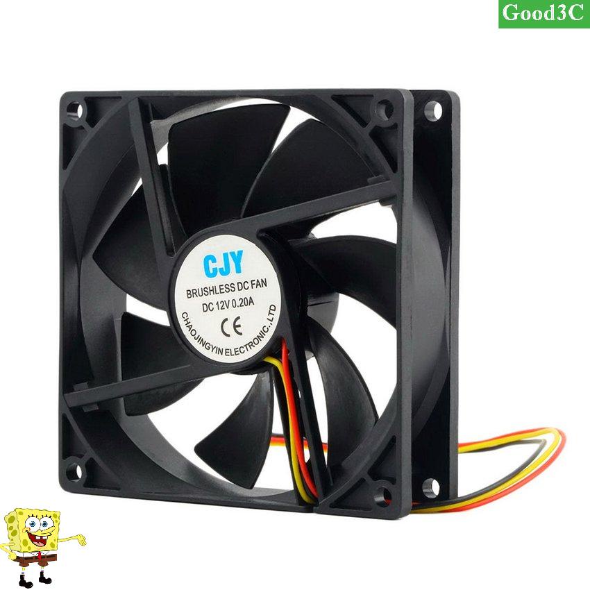 12V 3-Pin 9cm 90 x 25mm 90mm CPU Heat Sinks Cooler Fan DC Cooling Fan 65 CFM