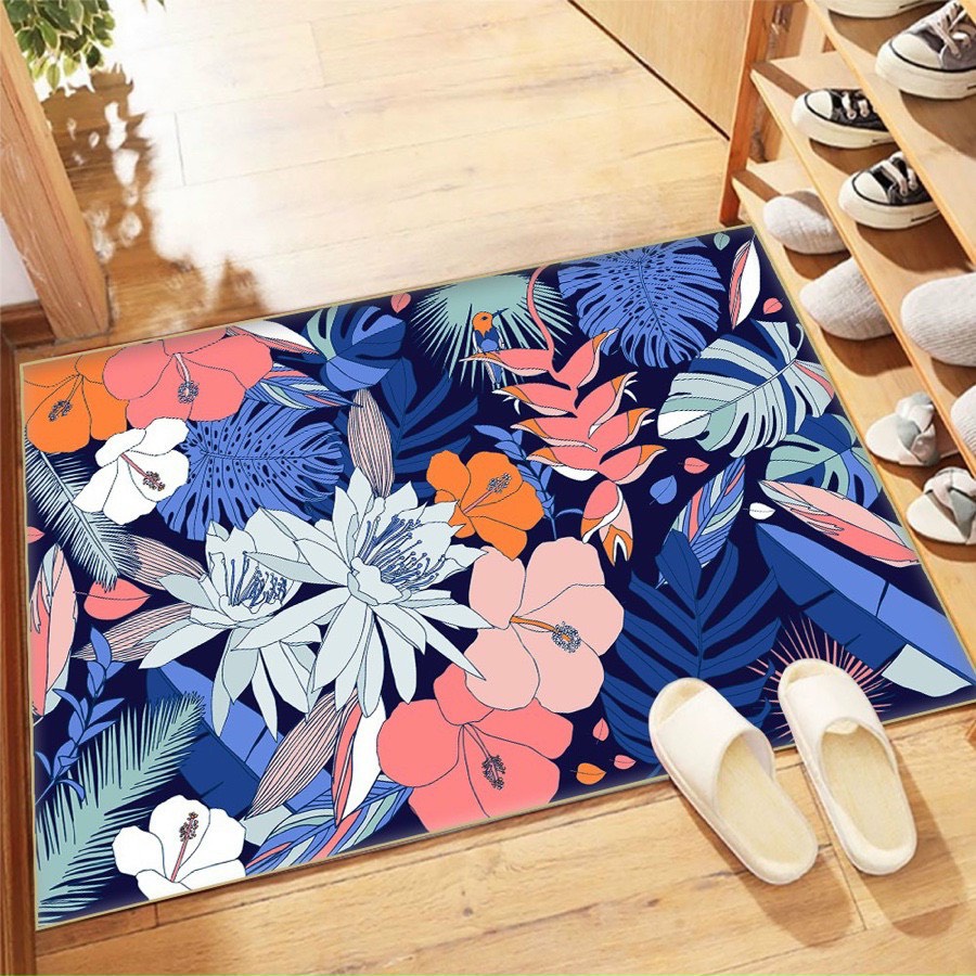 Thảm lau chân 3D kích thước 40 x 60 cm, thảm bếp chống trơn trượt Giá Rẻ (giao ngâu nhiên)