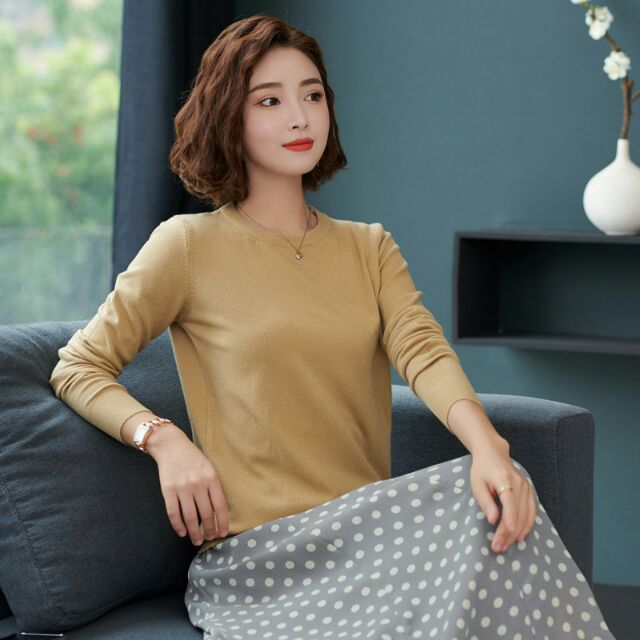 ÁO LEN CỔ TRÒN KÍN CỔ 11 MÀU | BigBuy360 - bigbuy360.vn