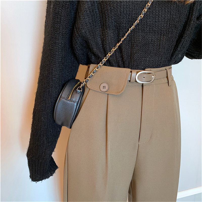 Quần Dài Lưng Cao Ống Đứng Thời Trang Thanh Lịch Cho Nữ | BigBuy360 - bigbuy360.vn